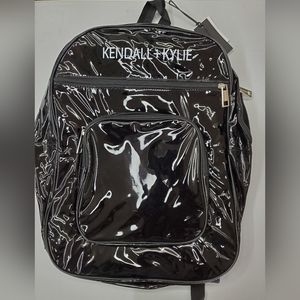 NWT *rare* Kendall & Kylie Clear/Black PVC Backpack